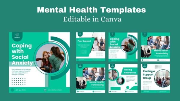 Editable Mental Health Awareness Template for Instagram
