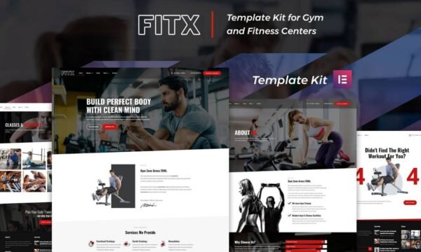 FitX Kit – Gym & Fitness Elementor Template
